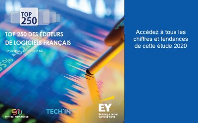 Tendances et chiffres clés 2020 du marché de l’IT-Numérique : TOP 250 des éditeurs de logiciels français SYNTEC et EY